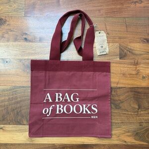 Barnes and Noble Bag of Books Reusable Shopping Bag OS